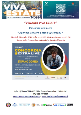 VVE2022 - Concordia Extra Live: Stefano Gorno 