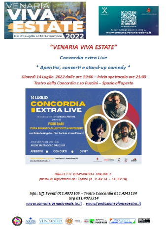 VVE2022 - Concordia Extra Live: Fiori rari - Storia romantica....