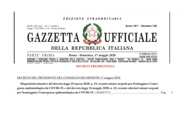 Decreto - Legge 18 maggio 2021, n. 65 Riaperture 